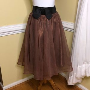 Color Lounge Bronze Taffeta Skirt Large